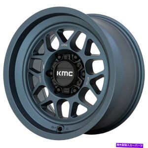 �z�C�[���@4�{�Z�b�g 17x8.5 kmc km725 Terra 6x120 0�u���[�z�C�[�������Z�b�g�i4�j66.9 17x8.5 KMC KM725 Terra 6x120 0 Blue Wheels Rims Set(4) 66.9�y���s�A���i�z