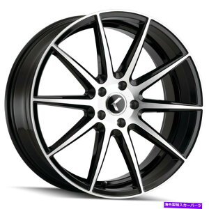 zC[@4{Zbg Kraze KR194 COSMOS 18x8 5x112 40@BHzC[i4j66.56 18C`̃ Kraze KR194 Cosmos 18x8 5x112 40 Black Machined Wheels(4) 66.56 18" inch Rims