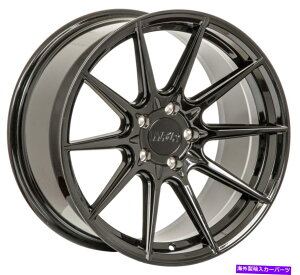 �z�C�[���@4�{�Z�b�g F1R F101 18x8.5 5x112 42�O���X�u���b�N�z�C�[���i4�j18�C���`���� F1R F101 18x8.5 5x112 42 Gloss Black Wheels(4) 18 inch Rims�y���s�A���i�z