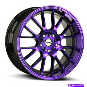zC[@4{Zbg VtgH28NN18x8.5 5x120 30obNp[vzC[i4j73.1 18C` Shift H28 Crank 18x8.5 5x120 30 Back Purple Wheels(4) 73.1 18" inch Rims