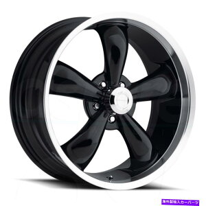 �z�C�[���@4�{�Z�b�g �r�W����142���W�F���h5 18x8.5/18x9.5 5x114.3 44481�u���b�N�@�B���H���b�v�z�C�[���i4�j83 Vision 142 Legend 5 18x8.5/18x9.5 5x114.3 44481 Black Machined Lip Wheels(4) 83�y���s�A���i�z