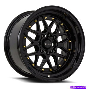 �z�C�[���@4�{�Z�b�g VORS VR7 15x8/15x9 4x100/4x114.3 0/0�u���b�N�z�C�[���i4�j73.1 15 �C���`�̂��炳�ꂽ���� Vors VR7 15x8/15x9 4x100/4x114.3 0/0 Black Wheels(4) 73.1 15 inch Staggered Rim�y���s�A���i�z