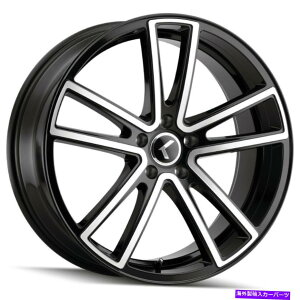 zC[@4{Zbg Kraze KR190 Lusso 18x8 5x112 40@BHzC[i4j66.56 18C`̃ Kraze KR190 Lusso 18x8 5x112 40 Black Machined Wheels(4) 66.56 18" inch Rims