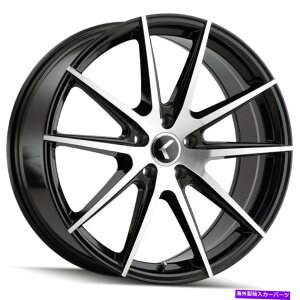 zC[@4{Zbg Kraze Kr193 Turismo 18x8 5x112 40@BHzC[i4j66.56 18C`̃ Kraze KR193 Turismo 18x8 5x112 40 Black Machined Wheels(4) 66.56 18" inch Rims