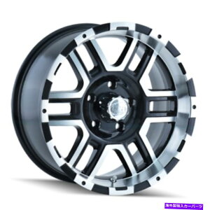 �z�C�[���@4�{�Z�b�g �C�I��179 17x8 6x5/6x127 10�u���b�N�@�B���H���b�v�z�C�[���i4�j78.3 17 �C���`���� Ion 179 17x8 6x5/6x127 10 Black Machined Lip Wheels(4) 78.3 17 inch Rims�y���s�A���i�z