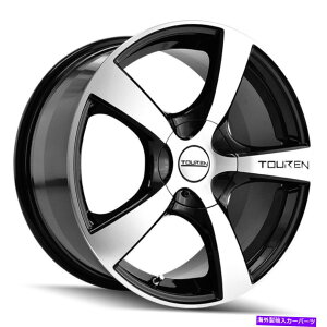 �z�C�[���@4�{�Z�b�g Touren 3190 TR9 17x7 5x110/5x115 42�u���b�N�@�B���H���b�v�z�C�[���i4�j72.62 17 �C���` Touren 3190 TR9 17x7 5x110/5x115 42 Black Machined Lip Wheels(4) 72.62 17 inch�y���s�A���i�z