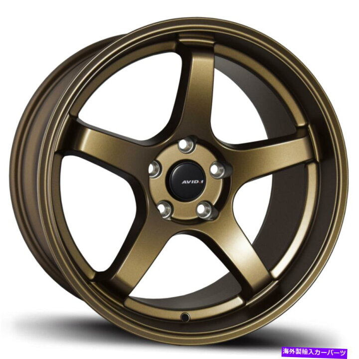 楽天市場】ホイール 4本セット avid1 av28 18x8.5 5x114.3 35ブロンズ 