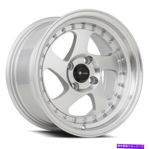 zC[@4{Zbg VORS VR2 15x8 4x100 20Vo[zC[i4j73.1 15 "C` Vors VR2 15x8 4x100 20 Silver Wheels(4) 73.1 15" inch Rims