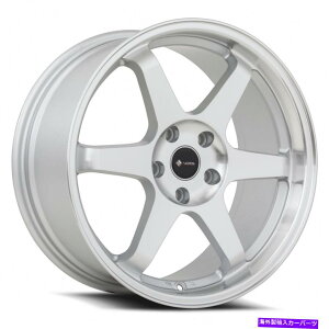 zC[@4{Zbg VORS TR37 18x8.5/18x9.5 5x115 35/35Vo[zC[i4j73.1 18C`̂炳ꂽ Vors TR37 18x8.5/18x9.5 5x115 35/35 Silver Wheels(4) 73.1 18" inch Staggered Rim