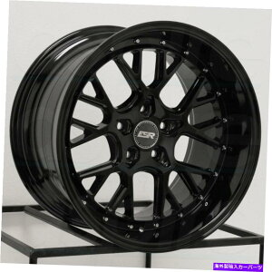 �z�C�[���@4�{�Z�b�g ESR CS11 18x9.5 5x114.3 22�O���X�u���b�N�z�C�[���i4�j72.56 18�C���`���� ESR CS11 18x9.5 5x114.3 22 Gloss Black Wheels(4) 72.56 18 inch Rims�y���s�A���i�z