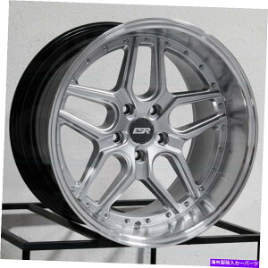 �z�C�[���@4�{�Z�b�g ESR CS15 18x8.5/18x9.5 5x100 30/35�n�C�p�[�V���o�[�z�C�[���i4�j72.56 18 �C���`�X�e�B�K�[ ESR CS15 18x8.5/18x9.5 5x100 30/35 Hyper Silver Wheels(4) 72.56 18 inch Stagger�y���s�A���i�z