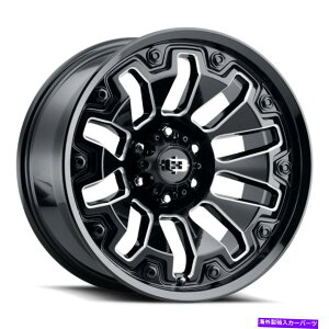 zC[@4{Zbg Vision 362 Armor 18x9 6x5.5/6x139.7 -12ubN~OubNCT[gzC[i4j106B Vision 362 Armor 18x9 6x5.5/6x139.7 -12 Black Milled Black Insert Wheels(4) 106.