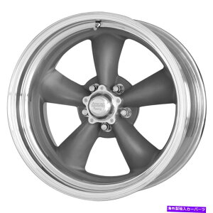 �z�C�[���@4�{�Z�b�g American Racing VN215 Classic Torq Thrust II 20x8 5x114.3 0�D�F�̋@�B���H�O American Racing VN215 Classic Torq Thrust II 20x8 5x114.3 0 Gray Machined Lip Wh�y���s�A���i�z