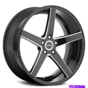 "�z�C�[���@4�{�Z�b�g Strada S35 Perfetto 22x8.5 5x114.3 40�u���b�N�~�����O�z�C�[���i4�j72.6 22 ""�C���`���� Strada S35 Perfetto 22x8.5 5x114.3 40 Black Milled Wheels(4) 72.6 22"" inch Rims"