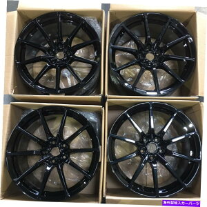 �z�C�[���@4�{�Z�b�g 4-new 19 rep gt350�X�^�C���t�B�b�g�}�X�^���O�z�C�[��19x10/19x11 5x114.3 40/55�u���b�N�X�^�b�O 4-New 19 Rep GT350 Style fit Mustang Wheel 19x10/19x11 5x114.3 40/55 Black Stag�y���s�A���i�z