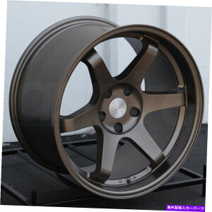 "�z�C�[���@4�{�Z�b�g ESR SR07 SR7 18x9.5 5x114.3 22�����z�C�[���i4�j72.56 18�C���`���� ESR SR07 SR7 18x9.5 5x114.3 22 Bronze Wheels(4) 72.56 18"" inch Rims�y���s�A���i�z"