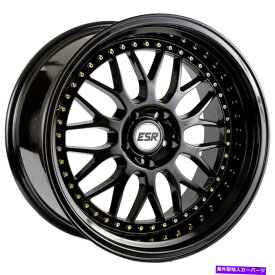 ホイール　4本セット ESR SR01 SR1 18x9.5 5x114.3 22グロスブラックホイール（4）72.56 18インチリム ESR SR01 SR1 18x9.5 5x114.3 22 Gloss Black Wheels(4) 72.56 18" inch Rims