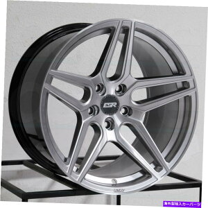 �z�C�[���@4�{�Z�b�g 20x9/20x10.5 ESR RF15 5x114.3 22/25�V���o�[�z�C�[�������Z�b�g�i4�j73.1 20x9/20x10.5 ESR RF15 5x114.3 22/25 Silver Wheels Rims Set(4) 73.1