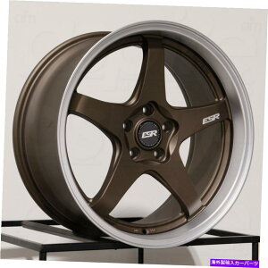 �z�C�[���@4�{�Z�b�g 18x10.5 ESR AP5�J�X�^��5x112 22�u�����Y�z�C�[�������Z�b�g�i4�j72.6 18x10.5 ESR AP5 Custom 5x112 22 Bronze Wheels Rims Set(4) 72.6�y���s�A���i�z