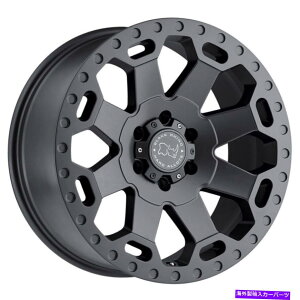 �z�C�[���@4�{�Z�b�g 18x9�u���b�N�T�C�̃E�H�[���[�h6x135 12�K�����^���z�C�[�������Z�b�g�i4�j87.1 18x9 Black Rhino Warlord 6x135 12 Gunmetal Wheels Rims Set(4) 87.1�y���s�A���i�z