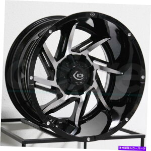 �z�C�[���@4�{�Z�b�g 20x12 Vision 422 Prowler 6x135 -51�u���b�N�@�B���H�z�C�[�������Z�b�g�i4�j87.1 20x12 Vision 422 Prowler 6x135 -51 Black Machined Wheels Rims Set(4) 87.1�y���s�A���i�z