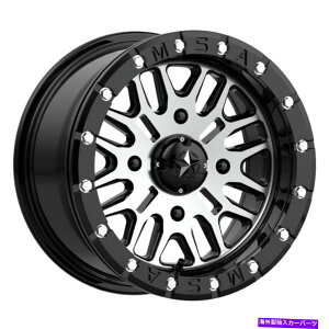 �z�C�[���@4�{�Z�b�g 16x7 MSA�I�t���[�hM37�u���[�g�r�[�h���b�N4x156 10�u���b�N�@�B���H�z�C�[�������Z�b�g�i4�j 16x7 MSA Off-Road M37 Brute Beadlock 4x156 10 Black Machined Wheels Rims Set(4)�y���s�A���i�z