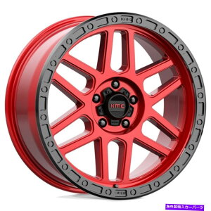 �z�C�[���@4�{�Z�b�g 18x9 kmc km544 mesa 6x5.5/6x139.7 18���b�h�u���b�N�z�C�[�������Z�b�g�i4�j106.1 18x9 KMC KM544 Mesa 6x5.5/6x139.7 18 Red Black Wheels Rims Set(4) 106.1�y���s�A���i�z