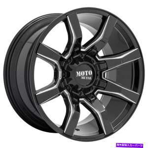 �z�C�[���@4�{�Z�b�g 20x9 Moto Metal Mo804 Spider 8x170 0�u���b�N�~�����O�z�C�[�������Z�b�g�i4�j125.1 20x9 Moto Metal MO804 Spider 8x170 0 Black Milled Wheels Rims Set(4) 125.1�y���s�A���i�z