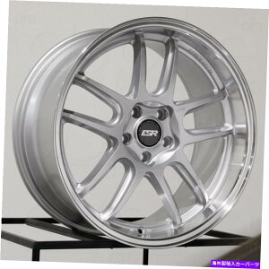 �z�C�[���@4�{�Z�b�g 19x9.5 ESR AP8 5x114.3 22�V���o�[�z�C�[�������Z�b�g�i4�j72.56 19x9.5 ESR AP8 5x114.3 22 Silver Wheels Rims Set(4) 72.56�y���s�A���i�z
