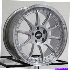 zC[@4{Zbg 19x8.5 ESR CS12JX^5x120 30nCp[Vo[zC[Zbgi4j72.6 19x8.5 ESR CS12 Custom 5x120 30 Hyper Silver Wheels Rims Set(4) 72.6