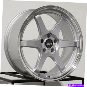 zC[@4{Zbg 19x8.5 ESR AP6JX^5x112 30Vo[zC[Zbgi4j72.6 19x8.5 ESR AP6 Custom 5x112 30 Silver Wheels Rims Set(4) 72.6