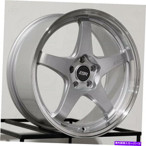 zC[@4{Zbg 19x8.5 ESR AP5JX^5x112 30Vo[zC[Zbgi4j72.6 19x8.5 ESR AP5 Custom 5x112 30 Silver Wheels Rims Set(4) 72.6