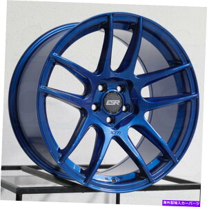 zC[@4{Zbg 19x9.5 ESR CS08 CS8JX^5x112 22u[zC[Zbgi4j72.6 19x9.5 ESR CS08 CS8 Custom 5x112 22 Blue Wheels Rims Set(4) 72.6