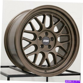 ホイール　4本セット 19x9/19x10 ESR CR1カスタム5x112 20/25ブロンズホイールリムセット（4）72.56 19x9/19x10 ESR CR1 Custom 5x112 20/25 Bronze Wheels Rims Set(4) 72.56