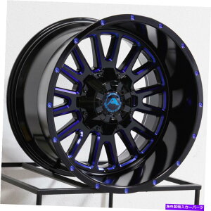 zC[@4{Zbg 20x12AJIt[hA105 6x135/6x5.5 -44ubN~Ou[zC[Zbgi4 20x12 American Off-Road A105 6x135/6x5.5 -44 Black Milled Blue Wheels Rims Set(4