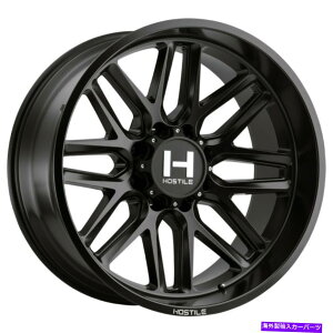 �z�C�[���@4�{�Z�b�g 20x12�G�ΓIH120�o���J��6x135 -44�t���u���b�N�z�C�[�������Z�b�g�i4�j87 20x12 Hostile H120 Vulcan 6x135 -44 Full Black Wheels Rims Set(4) 87�y���s�A���i�z