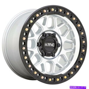 �z�C�[���@4�{�Z�b�g 18x9 kmc km549 grs 6x5.5/6x139.7 18�V���o�[�u���b�N���b�v�z�C�[�������Z�b�g�i4�j106.1 18x9 KMC KM549 Grs 6x5.5/6x139.7 18 Silver Black Lip Wheels Rims Set(4) 106.1�y���s�A���i�z