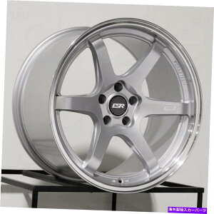 zC[@4{Zbg 19x11 ESR AP6JX^5x120 22Vo[zC[Zbgi4j72.6 19x11 ESR AP6 Custom 5x120 22 Silver Wheels Rims Set(4) 72.6