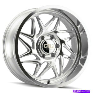 �z�C�[���@4�{�Z�b�g 22x12 Cali Off -Road 9112 Gemini 8x170 -51�|���b�V���~�����O�z�C�[�������Z�b�g�i4�j125 22x12 Cali Off-Road 9112 Gemini 8x170 -51 Polished Milled Wheels Rims Set(4) 125�y���s�A���i�z