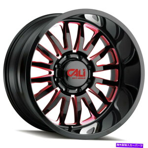 zC[@4{Zbg 24x14JI[h9110T~bg8x170 -76ubNbhzC[Zbgi4j125.2 24x14 Cali Off-Road 9110 Summit 8x170 -76 Black Red Wheels Rims Set(4) 125.2