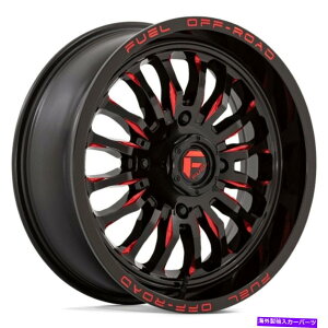 zC[@4{Zbg 24x7 Fuel D822 ARC UTV 4x137 13ubN~tԃzC[Zbgi4j110.1 24x7 Fuel D822 Arc UTV 4x137 13 Black Milled Red Wheels Rims Set(4) 110.1