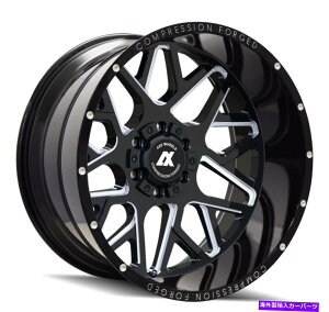 �z�C�[���@4�{�Z�b�g 24x12 ax cf ax5.0 8x180 -44�u���b�N�~�����O�z�C�[�������Z�b�g�i4�j125.2 24x12 AXE CF AX5.0 8x180 -44 Black Milled Wheels Rims Set(4) 125.2�y���s�A���i�z