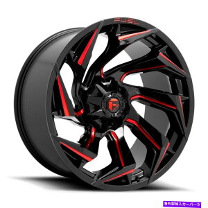 �z�C�[���@4�{�Z�b�g 22x12�R��D755����6x135/6x5.5/6x139.7 -44�u���b�N���b�h�z�C�[�������Z�b�g�i4�j10 22x12 Fuel D755 Reaction 6x135/6x5.5/6x139.7 -44 Black Red Wheels Rims Set(4) 10