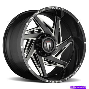 zC[@4{Zbg 24x14 American Truxx at1906 Spiral 8x170 -76ubN~OzC[Zbgi4j125 24x14 American Truxx AT1906 Spiral 8x170 -76 Black Milled Wheels Rims Set(4) 125