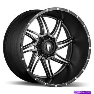 �z�C�[���@4�{�Z�b�g 24x14 American Truxx AT162 Vortex 8x180 -76�u���b�N�~�����O�z�C�[�������Z�b�g�i4�j125�B 24x14 American Truxx AT162 Vortex 8x180 -76 Black Milled Wheels Rims Set(4) 125.�y���s�A���i�z