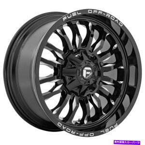 �z�C�[���@4�{�Z�b�g 22x10 Fuel D795 ARC 8x6.5/8x165.1 -18 GLOSS BLACK MILLED WHEELS RIMS SET�i4�j125�B 22x10 Fuel D795 Arc 8x6.5/8x165.1 -18 Gloss Black Milled Wheels Rims Set(4) 125.�y���s�A���i�z