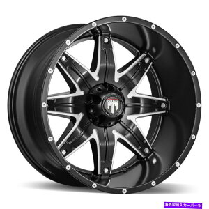 �z�C�[���@4�{�Z�b�g 22x12 American Truxx at185 Lonestar 5x5/5x127 -44�u���b�N�~�����O�z�C�[�������Z�b�g�i4 22x12 American Truxx AT185 Lonestar 5x5/5x127 -44 Black Milled Wheels Rims Set(4�y���s�A���i�z