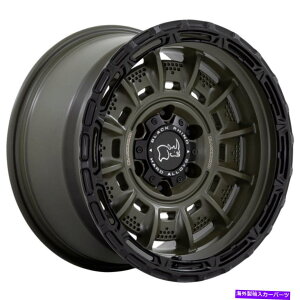 �z�C�[���@4�{�Z�b�g 20x10�u���b�N�T�C���M�I��6x135 -18�O���[���z�C�[�������Z�b�g�i4�j87.1 20x10 Black Rhino Legion 6x135 -18 Green Wheels Rims Set(4) 87.1�y���s�A���i�z