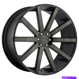 zC[@4{Zbg 22x9_uS121VbgJ5x114.3 38ubN@BHzC[Zbgi4j72.56 22x9 DUB S121 Shot Calla 5x114.3 38 Black Machined Wheels Rims Set(4) 72.56