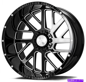 �z�C�[���@4�{�Z�b�g 20x12 ax cf ax2.0 8x170 -44�u���b�N�~�����O�z�C�[�������Z�b�g�i4�j125.2 20x12 AXE CF AX2.0 8x170 -44 Black Milled Wheels Rims Set(4) 125.2�y���s�A���i�z